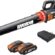 Worx 40 V akülü yaprak üfleyici WG584E, 2 x 2,0 Ah, Powershare, fırçasız motor, türbin teknolojisi, çift şarj cihazı, 145 km/sa yüksek hava hızı, 12 m3 / dak, 2 x 18 V