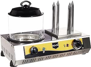 Remta KZ01 4 Kazıklı Hot Dog, Emniyetli, Hijyenik, Uzun Ömürlü, Paslanmaz Çelik Gövdeli, Termostat Kontrollü