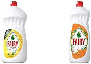 Fairy Ultra Hızlı Sıvı Bulaşık Deterjanı Limon ve Misket Limonu, 1500 ml & Fairy Sıvı Bulaşık Deterjanı Portakal, 650 ml