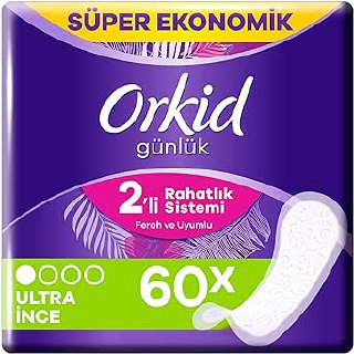Orkid Yaprak Günlük Ped Normal Süper Ekonomik Paket 60 Ped
