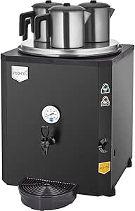Remta DE10 3 Demlikli Jumbo Çay Makinesi, 40 L, 2750 W, Siyah, Paslanmaz Çelik