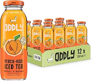 Oddly Peachrooi Soğuk Çay Cam Şeftali Rooibos – 0 Şeker ve 0 Kalori 250 ml x 12 Adet