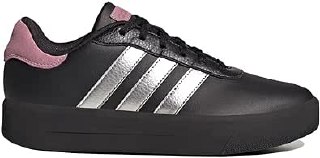 adidas Kadın COURT PLATFORM Spor Ayakkabı, Cloud White / Cloud White / Magic Beige, 37 1/3 EU
