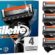 Gillette Fusion Proglide Yedek Tıraş Bıçağı 4 Adet