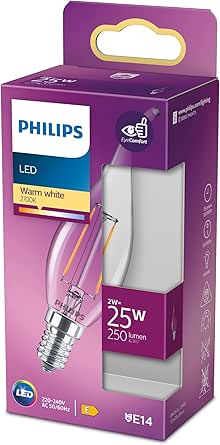 Philips LED classic 25W BA35 E14 WW CL Dim Edilmez Sarı Işık Filament Ampul