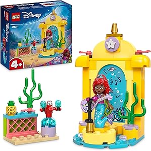 LEGO Disney Princess Ariel’in Müzik Sahnesi 43235 – 4 Yaş ve Üzeri Prenses Seven Çocuklar için Yaratıcı Oyuncak Yapım Seti (60 Parça)