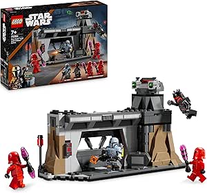 LEGO Star Wars: The Mandalorian Paz Vizsla ve Moff Gideon Savaşı 75386 – 7 Yaş ve Üzeri Kız ve Erkek Çocuklar için 4 Minifigür İçeren Oyuncak Yapım Seti, Çocuklar için Doğum Günü Hediyesi (289 Parça)