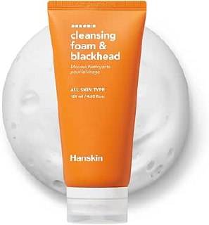Hanskin Cleansing Foam Blackhead-Yüz Yıkama Köpüğü/Siyah Nokta Karşıtı/Tüm Cilt Tipleri için 120ml