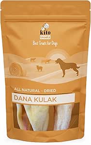 Kito Kurutulmuş Dana Kulak Çiğnemelik Köpek Ödül Maması%100 Doğal, Glutensiz, Organik 100 gr (Dog Treat)