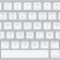 Apple Touch ID özellikli Magic Keyboard: Bluetooth, şarj edilebilir. Apple çipe sahip Mac bilgisayarlarla çalışır; Amerikan İngilizcesi, Beyaz Tuşlar (USB-C)