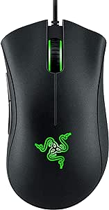 Razer DeathAdder Essential (2021) – Kablolu Oyun Faresi (Optik Sensör, 6400 DPI, 5 Programlanabilir Düğme, Ergonomik Form Faktörü) Siyah