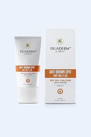 Duaderm Leke Karşıtı Yüz Güneş Kremi SPF50+, Vitamin C + UVA/UVB Korumalı, 50 ml