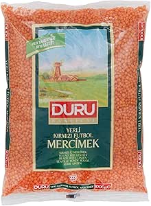 Duru Bakliyat Kırmızı Futbol Mercimek 1000 Gr