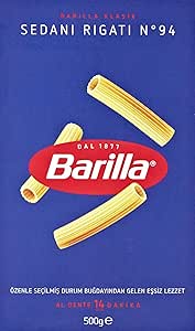 Barilla İnce Uzun (Sedani Rigati) Makarna 500 g. X 9