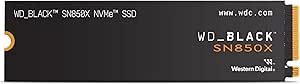WD_Black SN850X NVMe SSD Heatsink 8 TB dahili SSD (oyun belleği, PCIe Gen4 teknolojisi, okuma 7,2 MB/sn, yazma 6.600 MB/sn), siyah