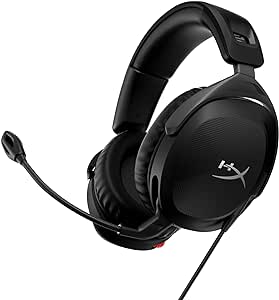 HYPERX Cloud Stinger 2 – Mikrofonlu hafif kulak üstü kulaklık, Döndürülebilir-sessize alma fonksiyonu, 50 mm sürücü, PC uyumlu
