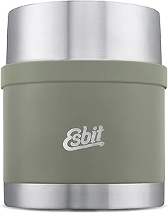 Esbit Sculptor Paslanmaz Çelik Yemek Termosu, Taş Grisi, 0.50 L