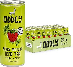 Oddly Berry Matcha Soğuk Çay Kutu Çilek Matcha – 0 Şeker ve 0 Kalori 250 ml x 24 Adet