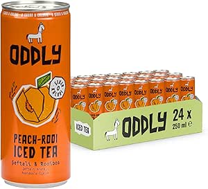 Oddly Peachrooi Soğuk Çay Kutu Şeftali Rooibos – 0 Şeker ve 0 Kalori 250 ml x 24 Adet
