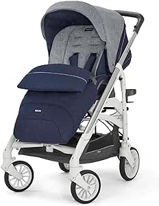Inglesina Trilogy Tek El Tek Hamle ile Katlanıp Açılan Çift Yön Bebek Arabası – Antigua Blue
