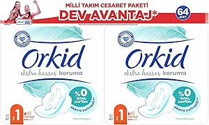 Orkid Ultra Normal (Boy 1) Cesaret Paketi 64lü Hijyenik Ped