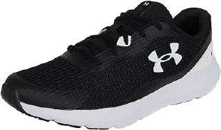 Under Armour UA Surge 3 Erkek Koşu Ayakkabısı, Pitch Gray / White / White, 44.5