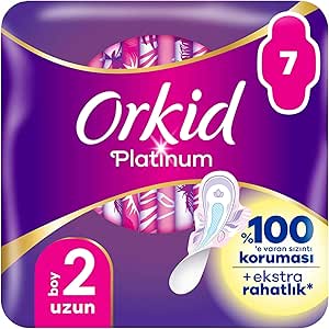 Orkid Platinum Hijyenik Ped Uzun Tekli Paket 7 Ped