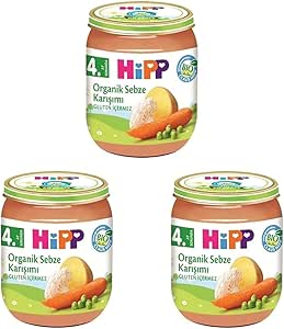 Hipp Organik Sebze Karışımı 125 Gr 1 Paket(1 x 125 g) 3lü paket