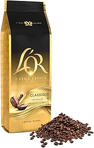 L’OR Crema Absolu Çekirdek Kahve, Yoğunluk 6, Dengeli Lezzet ve Yumuşak İçim, 500 Gram