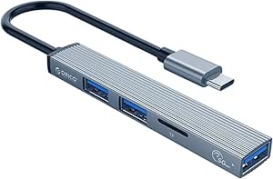 ORICO Type-C to 3 Portlu USB 3.0 Çoklayıcı TF Micro SD Kart Okuyucu Hub