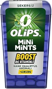 Olips Mini Mints Nane Okaliptus Aromalı Şekersiz Ferahlatıcı Şeker 12,5 gr – 144 Adet