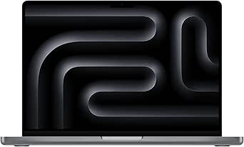 Apple M3 çipe sahip 2023 MacBook Pro laptop: 14.2 inç Liquid Retina XDR ekran, 8 çekirdekli CPU, 10 çekirdekli GPU 8 RAM, 1 TB SSD depolama. iPhone ve iPad ile uyumlu; Uzay Grisi