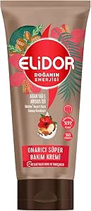 Elidor Doğanın Enerjisi Onarıcı Süper Saç Bakım Kremi Argan Yağı ve Hibiskus Özü Dökülme Karşıtı ve Güçlü Uzamayı Destekleyici (170 ml)