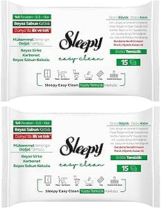 Sleepy Easy Clean Yüzey Temizlik Havlusu&Mendili Seyahat Boy 12x2x15 (360 Yaprak)