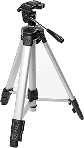 Stanley Fotostativ, alüminyum, üç Gleitfuesse, sütun (44 cm ila 140 cm, 1/4 inç dişli, platform eğilebilir) 1 – 77 – 201