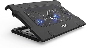 INCA INC-321RT ERGONOMIC DOUBLE FAN + STAND + WİTH RUBBER SILENT NOTEBOOK COOLER