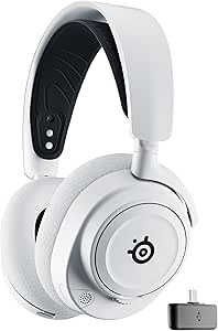 SteelSeries Arctis Nova 7X Kablosuz Çok Platformlu Oyuncu Kulaklığı – Neodimyum Sürücüler – Çift Kablosuz Bağlantı – 38 Saat Batarya – ClearCast Gen2 Mikrofon – PC, XBOX, Switch, Mobil Uyumlu, Beyaz