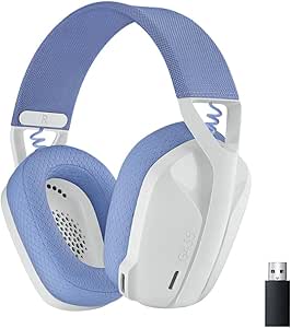 Logitech G G435 LIGHTSPEED Kablosuz Kulak Üstü Oyuncu Kulaklığı, Bluetooth, Dahili Mikrofon, 40 mm Ses Sürücüleri, 165 gr, 18 Saat Pil Ömrü, Beyaz