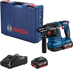 Bosch Professional GBH 185-LI Akülü SDS-Plus Kırıcı Delici (18 Volt, 2 x 4,0 Ah Akü, Şarj Cihazı, 1,9 J, Betonda Delme Çapı: 22 mm, Plastik Çanta)