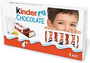 Kinder Çikolata 8’li 100 Gr