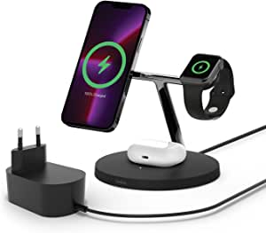 Belkin Şarj İstasyonu 3-en-1 noir