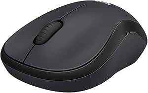 Logitech M220 Sessiz Kablosuz Mouse, PC, Mac, Dizüstü Bilgisayar için, USB Mini Alıcı ile 2.4GHz, 1000 DPI Optik, 18 Ay Pil Ömrü, Sağ ve Sol Elle Kullanıma Uygun, Siyah