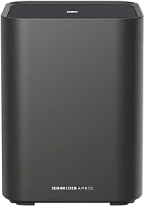 Sennheiser AMBEO Sub – 350 W Subwoofer, 27 Hz’e Kadar Derin Bas, Class-D Amfi, Multi-sub Teknolojisi – Siyah