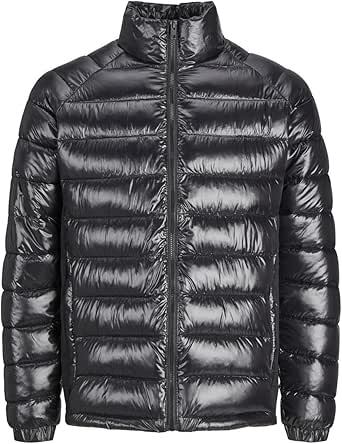 Jack %26 Jones Erkek JCOTRACE LIGHT JACKET STAND COLLAR Ceket, Koyu Mavi, M