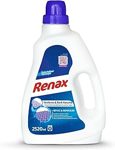 Renax Sıvı Çamaşır Deterjanı 2520 ml Renkliler ve Beyazlar