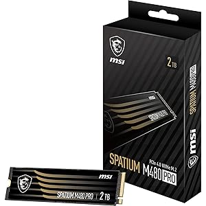 MSI SSD SPATIUM M480 PRO PCIE 4.0 NVME M.2 2TB R:7400 W:7000