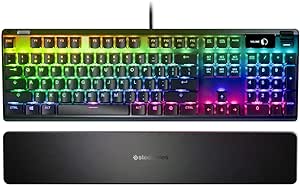 SteelSeries Apex 7 Mekanik Gaming Klavye, Oled Akıllı Ekran, Usb Doğrudan Bağlantı %26 Medya Kontrolleri, Kırmızı Düğmeler, Türkçe QWERTY