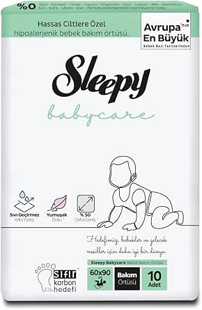Sleepy Babycare Bebek Bakım Örtüsü 10 Adet