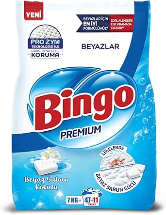 Bingo Premium Toz Çamaşır Deterjanı 7 kg Beyaz