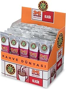 KAHVE DUNYASI 2’Si 1 Arada Klasik Hazır 40’lı Paket (12 Gr x 40 Adet)